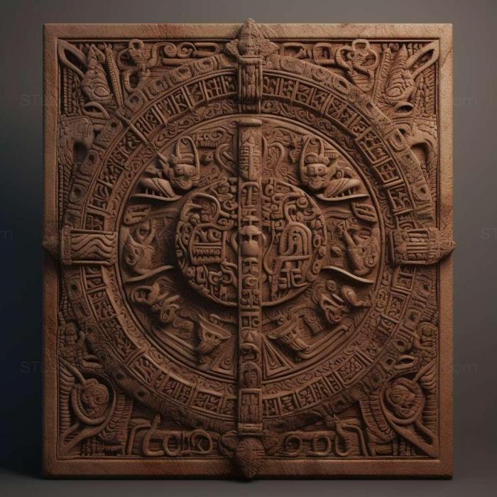Patterns and decorations (stl Aramaic 1, PATTERN_313) 3D models for cnc